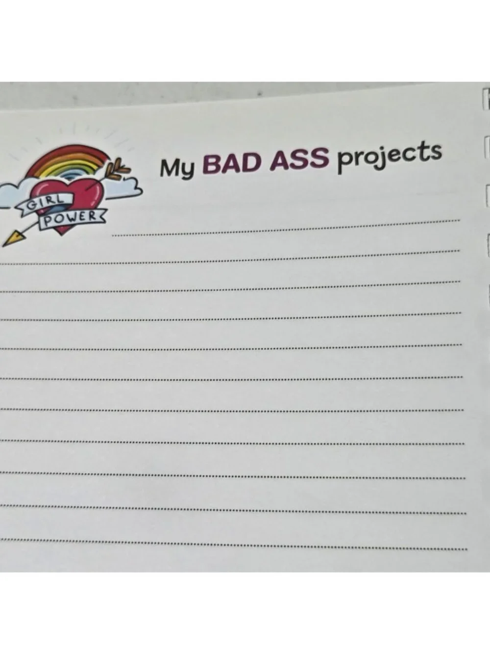 Bad Ass Journal Your Amazing Life Yellow Spiral Hardcover Notebook Diary 8.5 X 6